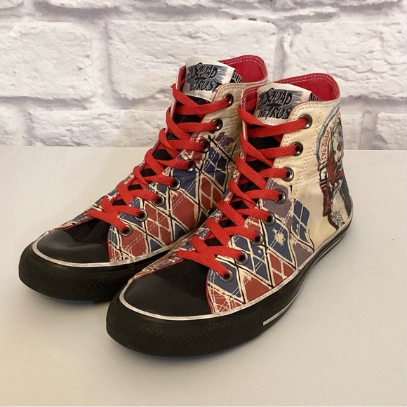 Converse 8.5M / 10.5W Suicide Squad Chuck Taylor All Star Harley Quinn Shoes - Picture 10 of 12